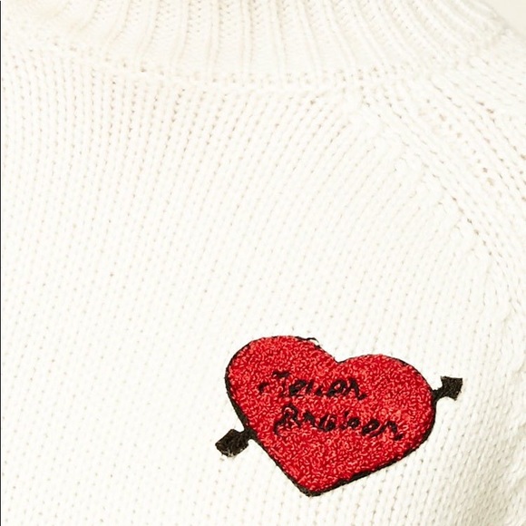 SOLD Forever 21 White Crop Mock Neck Sweater - Picture 2 of 5